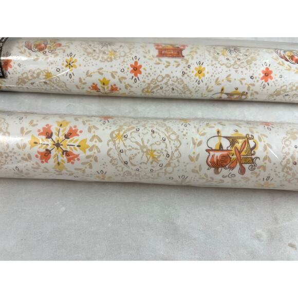 Magic Cover Vinyl Shelf Liner 2 Rolls Americana Print New Old Stock Vintage 70s - Picture 3 of 9